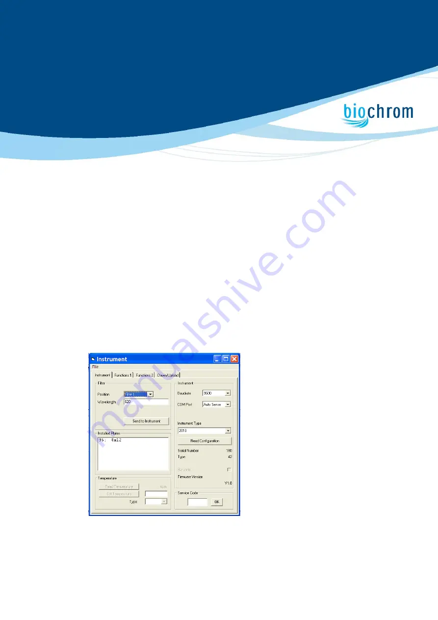 biochrom Anthos 2010 Quick Start Manual Download Page 1