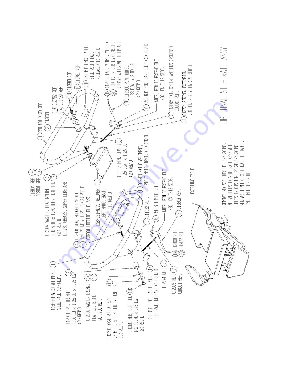 biodex 058-720 Installation & Operation Manual Download Page 19