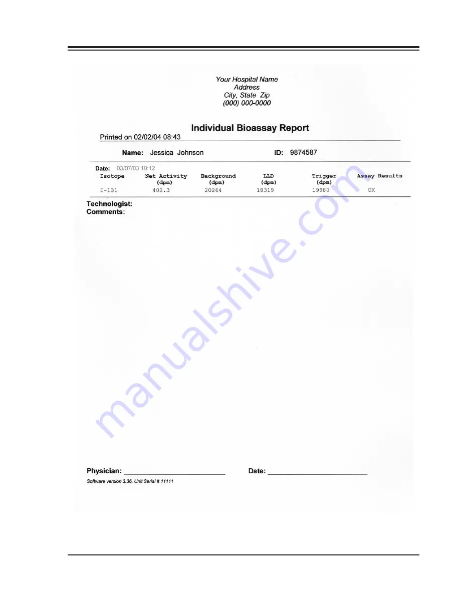 biodex 187-130 Service & Operation Manual Download Page 78