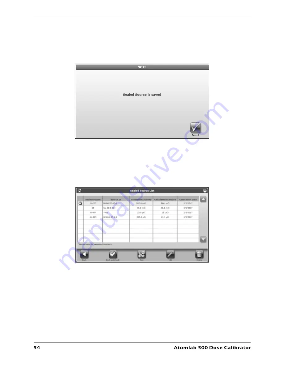 biodex ATOMLAB 500 Operation And Service Manual Download Page 54