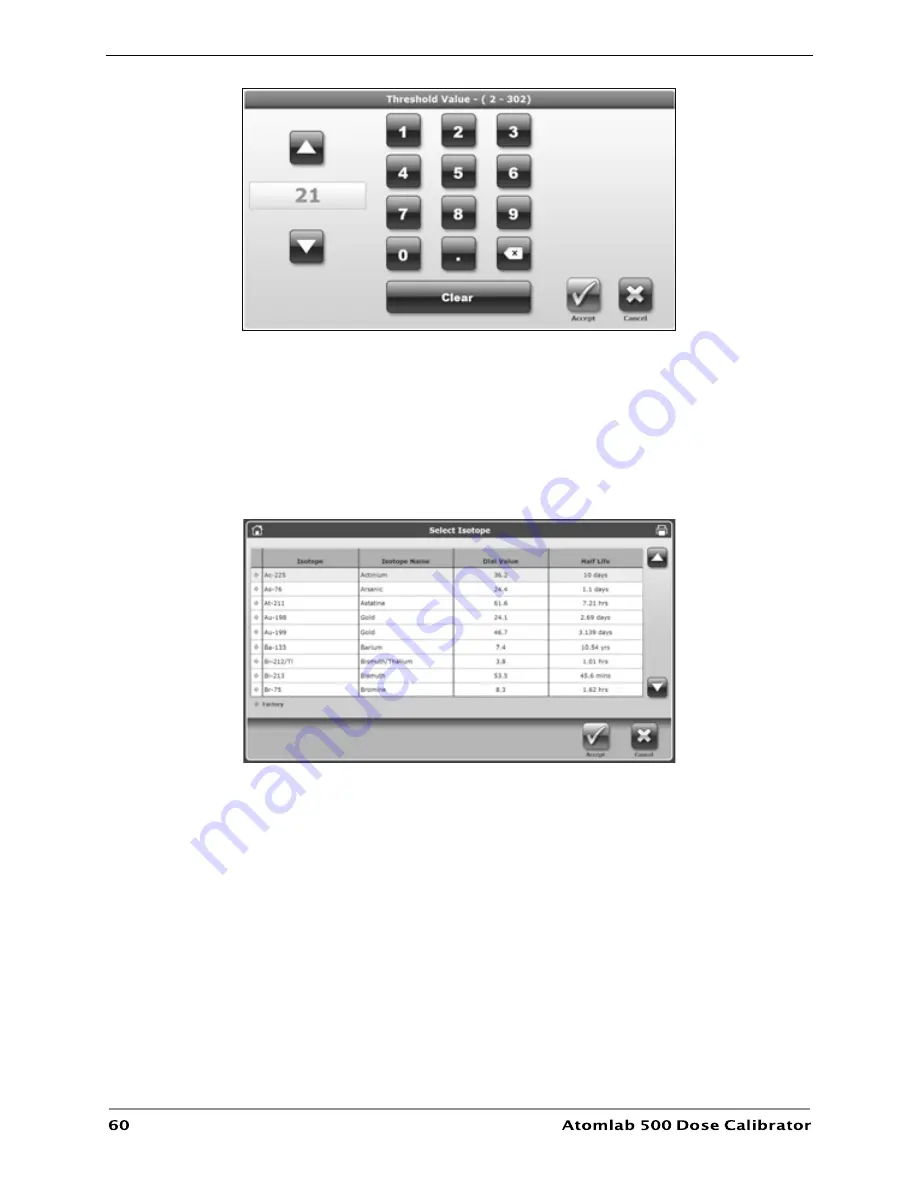 biodex ATOMLAB 500 Operation And Service Manual Download Page 60