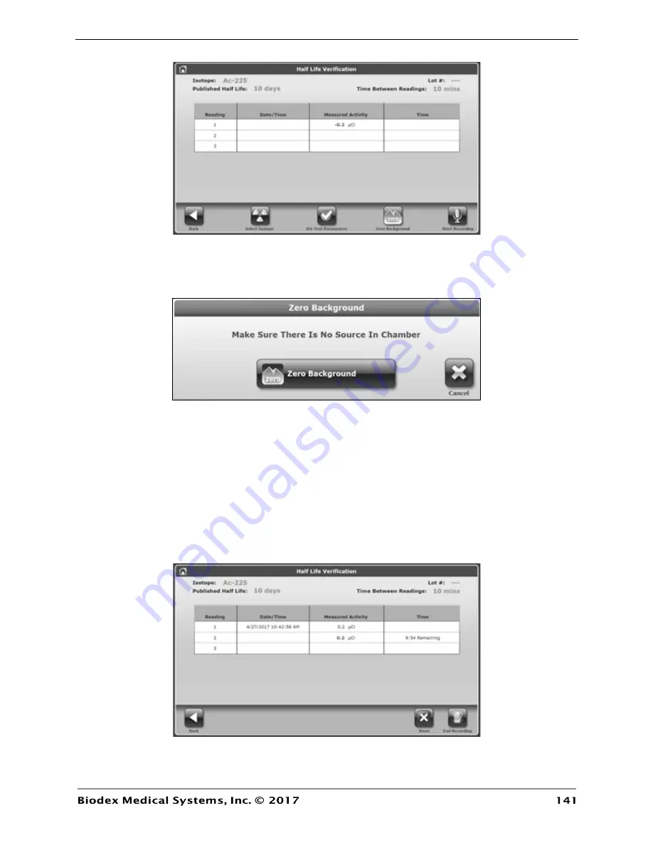 biodex ATOMLAB 500 Operation And Service Manual Download Page 141