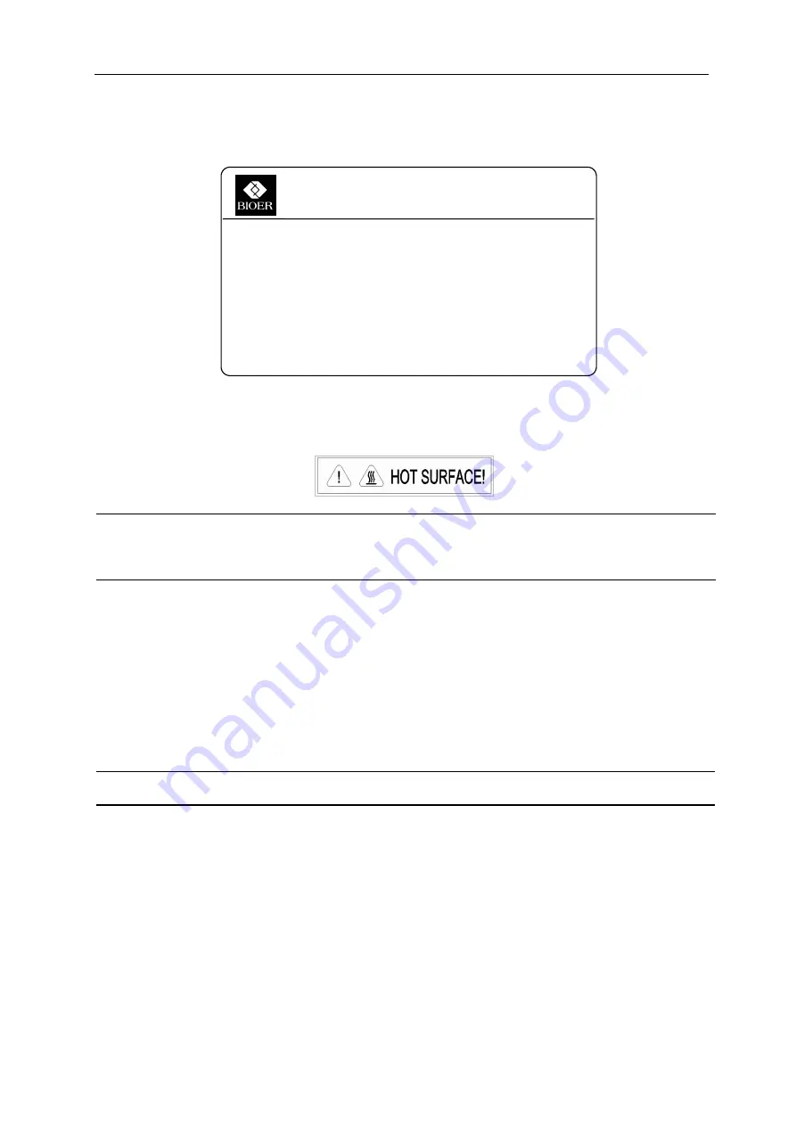 Bioer GeneQ Thermal Cycler Manual Download Page 4