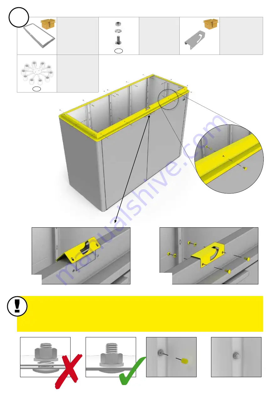 Biohort HighBoard 160 Assembly Manual Download Page 16