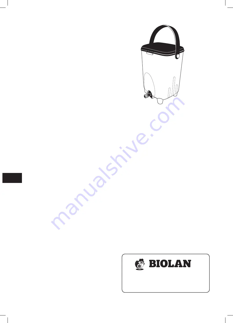 BIOLAN BOKASHI Instructions For Use Manual Download Page 8