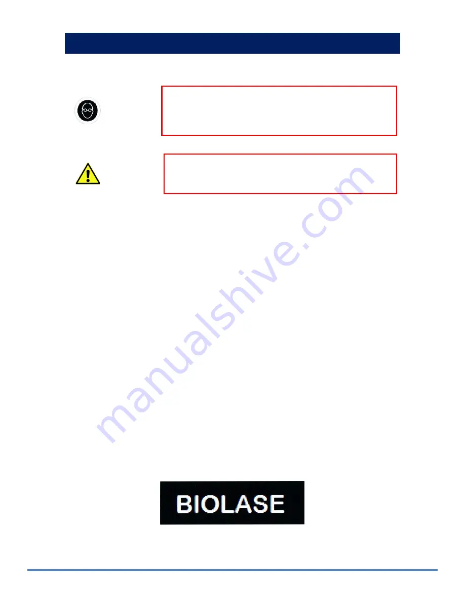 Biolase iLase User Manual Download Page 13