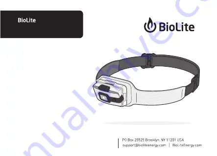 BioLite HeadLamp 200 Quick Start Manual Download Page 1