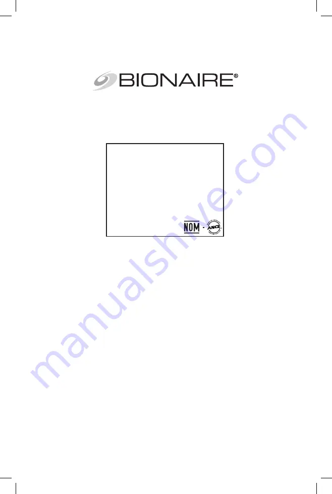 Bionaire BTF1613MW Instruction Manual Download Page 10