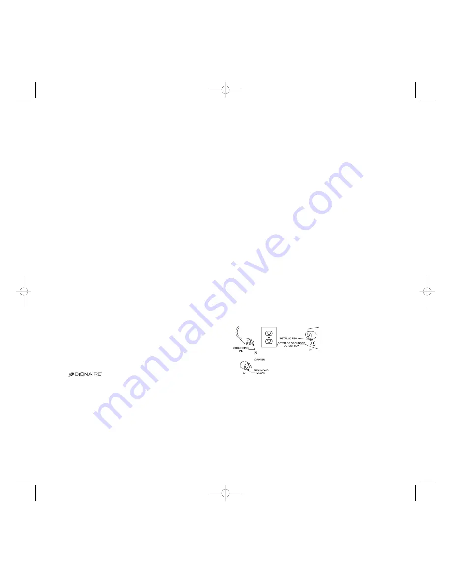 Bionaire PERMAtech BAP2000 Instruction Leaflet Download Page 3