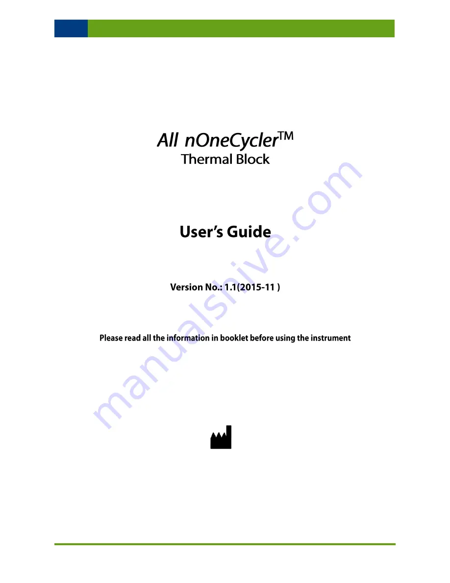 Bioneer AllInOneCycler User Manual Download Page 2