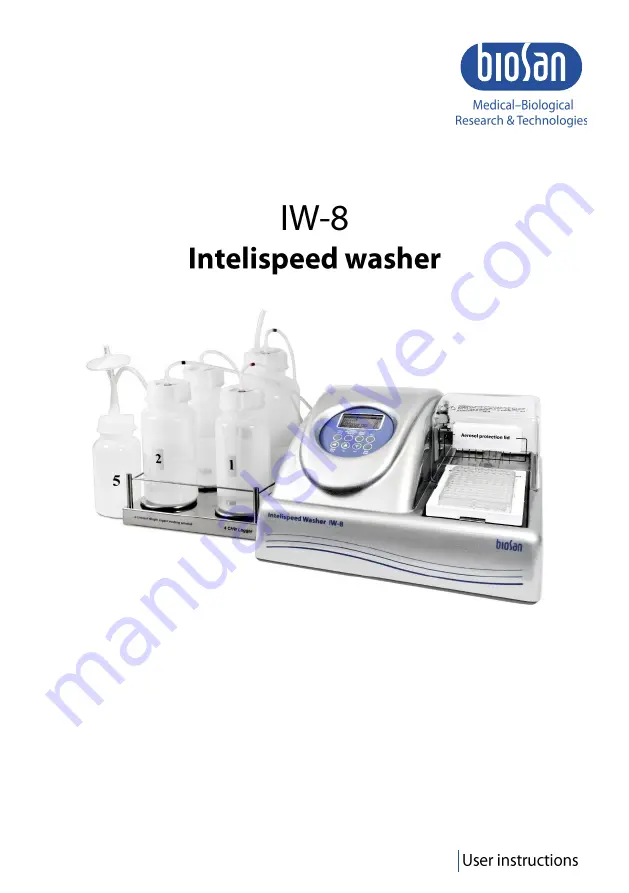 Biosan IW-8 User Instructions Download Page 1