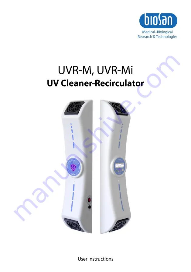 Biosan UVR-M User Instructions Download Page 1