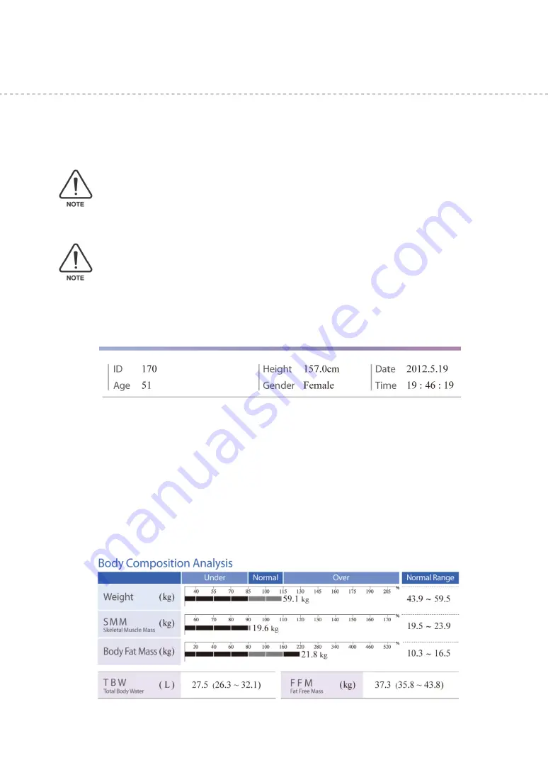 Biospace InBody170 User Manual Download Page 38