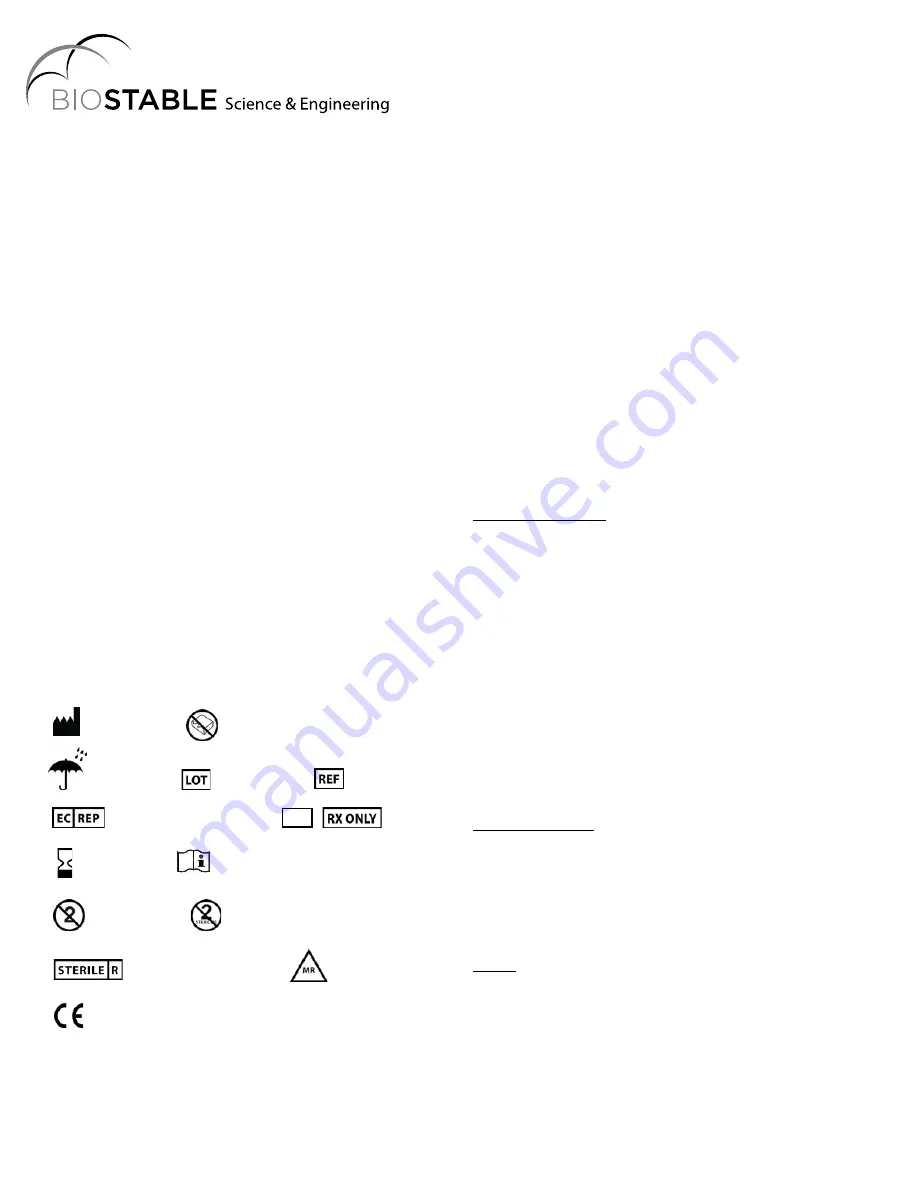 BioStable HAART 200 Instructions For Use Manual Download Page 2