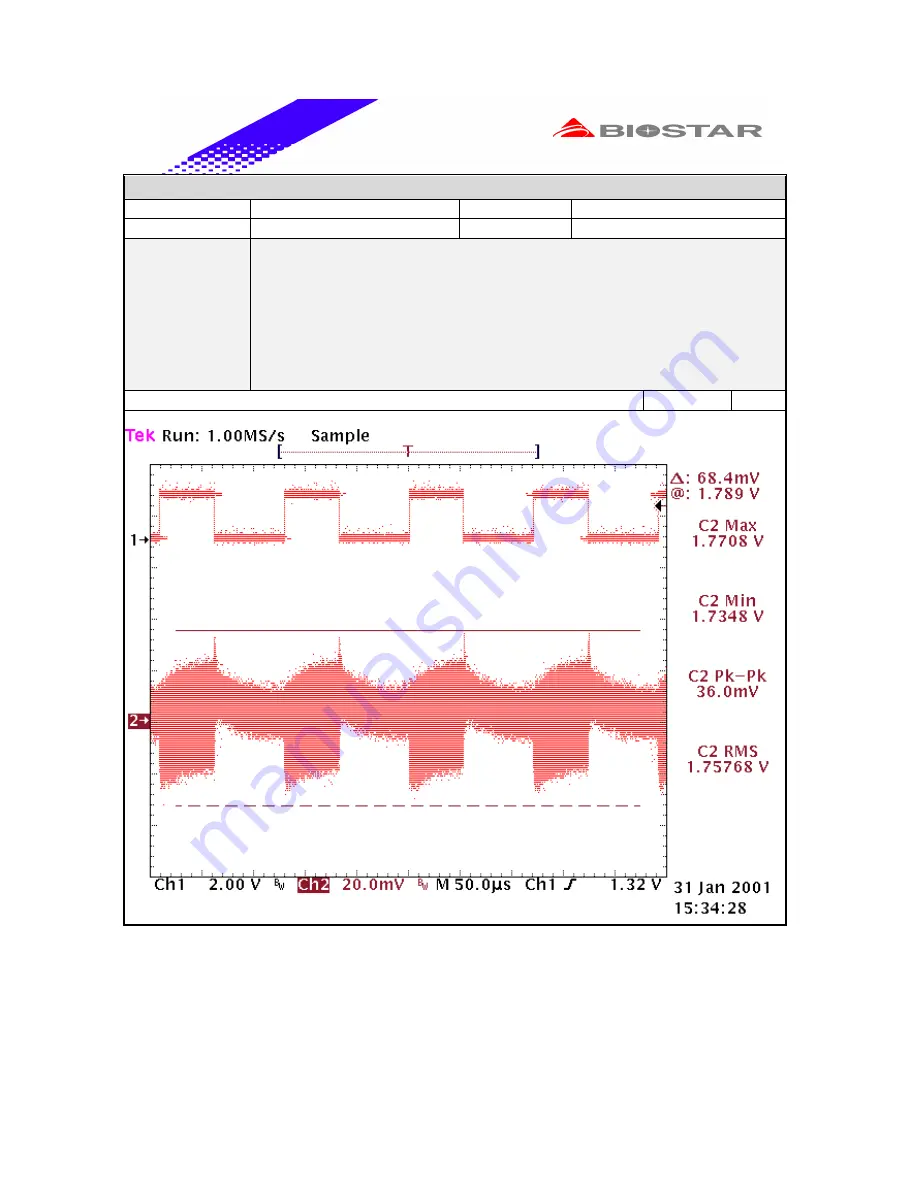 Biostar M7 VKG Engineering Validation Test Report Download Page 50