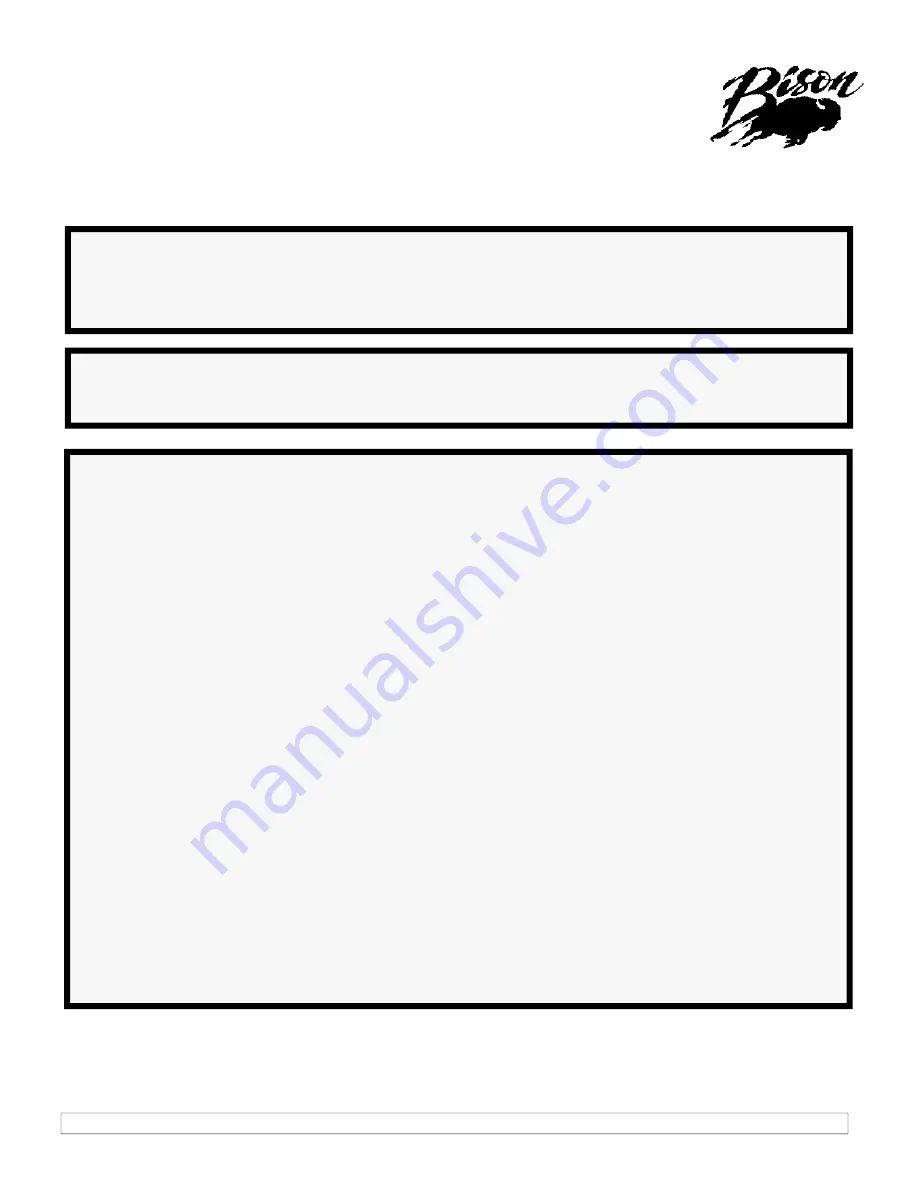 Bison Fold and Store Portable ShootOut Soccer Goals Instruction And Safe Use Manual Download Page 1