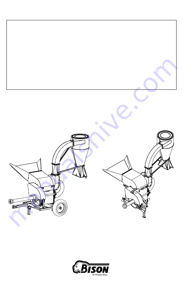 Bison MMIB-20 Operator'S Manual Download Page 3