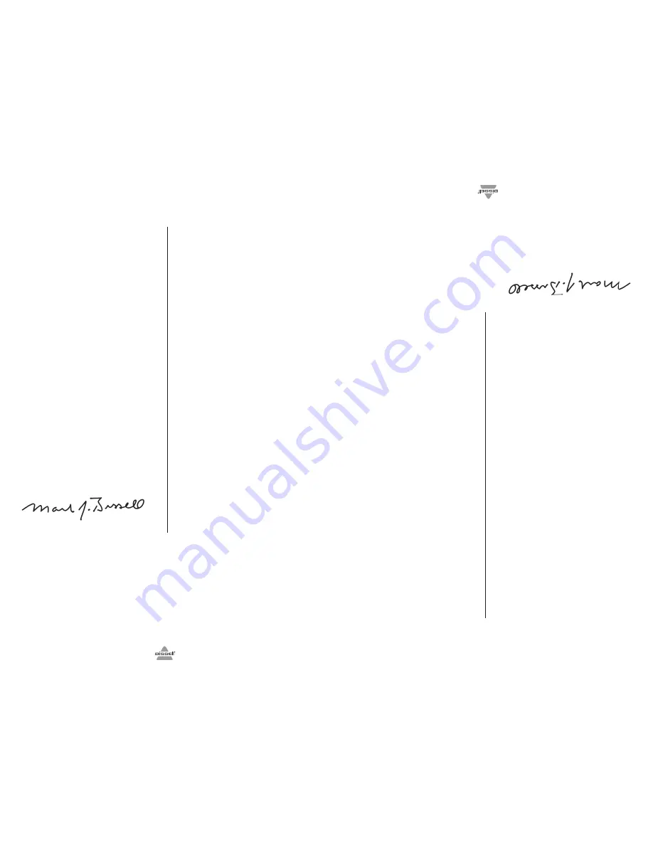 Bissell 29H3 SERIES User Manual Download Page 2