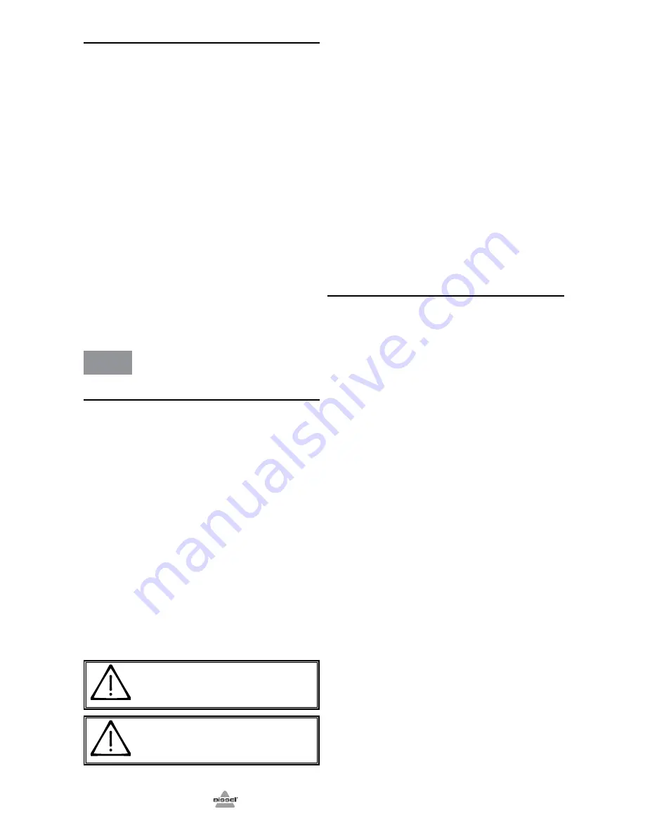 Bissell 3698 Serie User Manual Download Page 6