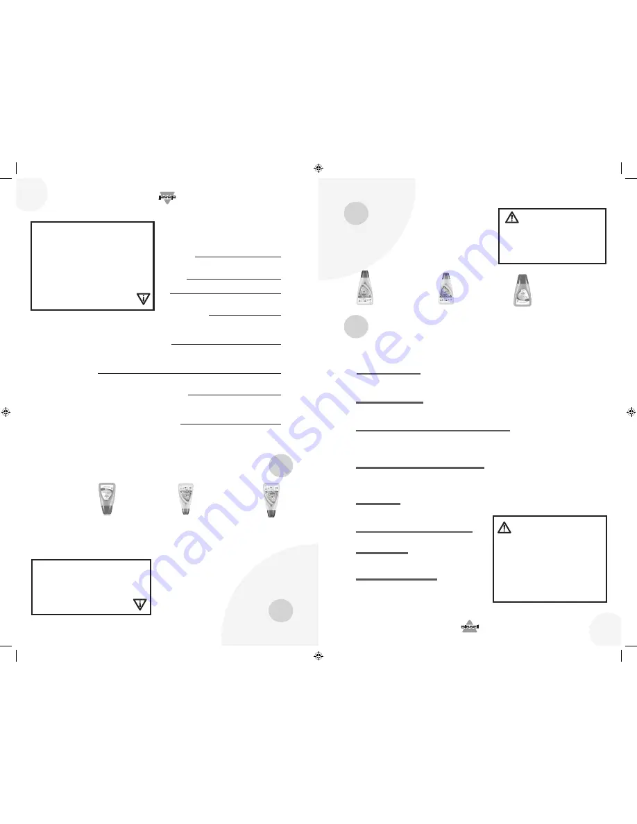 Bissell Auto Care Proheat 1425 SERIES User Manual Download Page 5