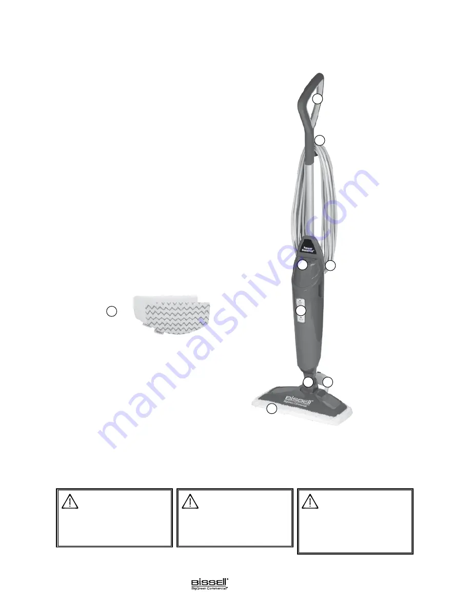 Bissell POWERSTEAM BGST1566 SERIES User Manual Download Page 4