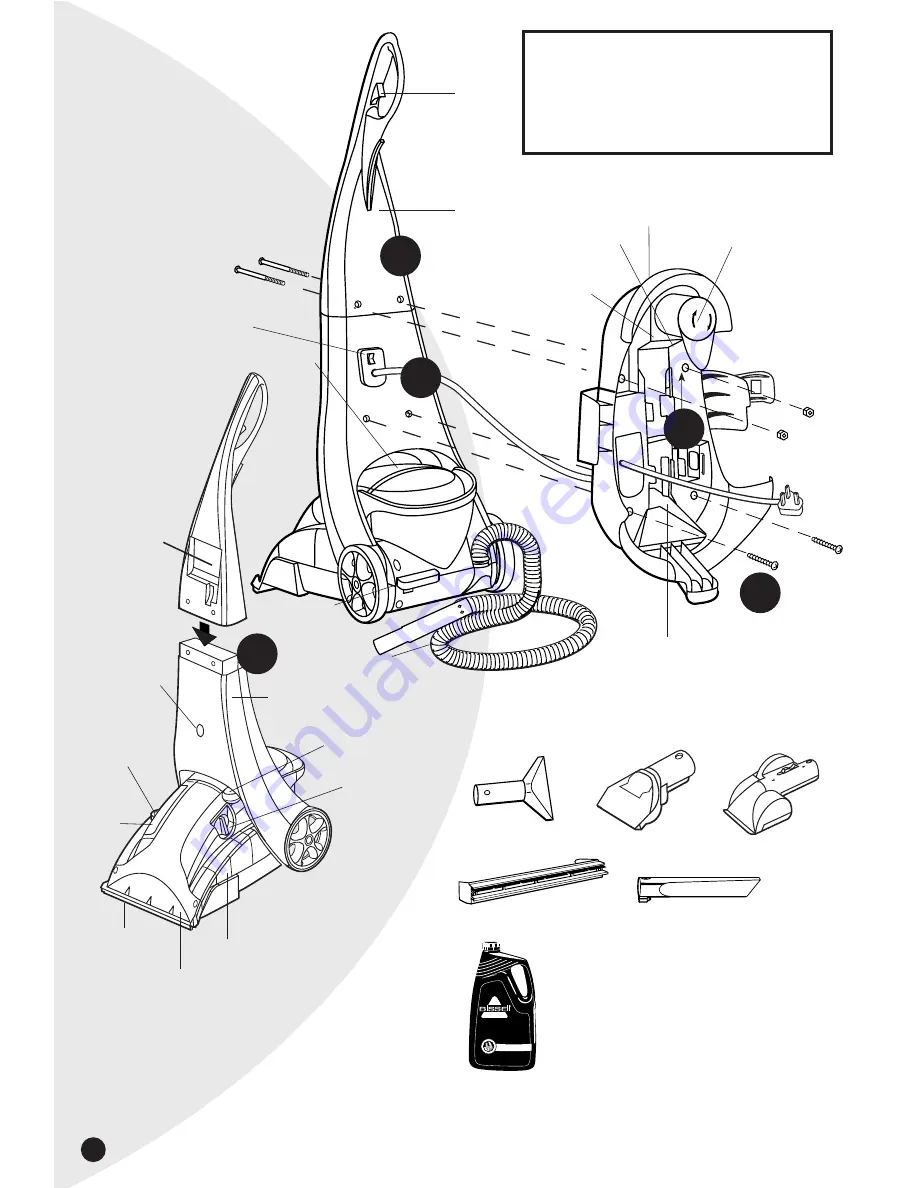 Bissell PowerWash ProHeat 1698 SERIES User Manual Download Page 4