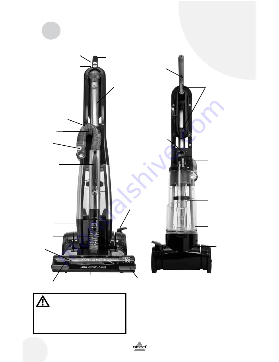 Bissell PROlite 17G5 SERIES Скачать руководство пользователя страница 4