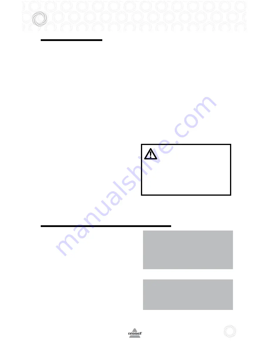 Bissell Steam & Sweep 42A8-E SERIES User Manual Download Page 9