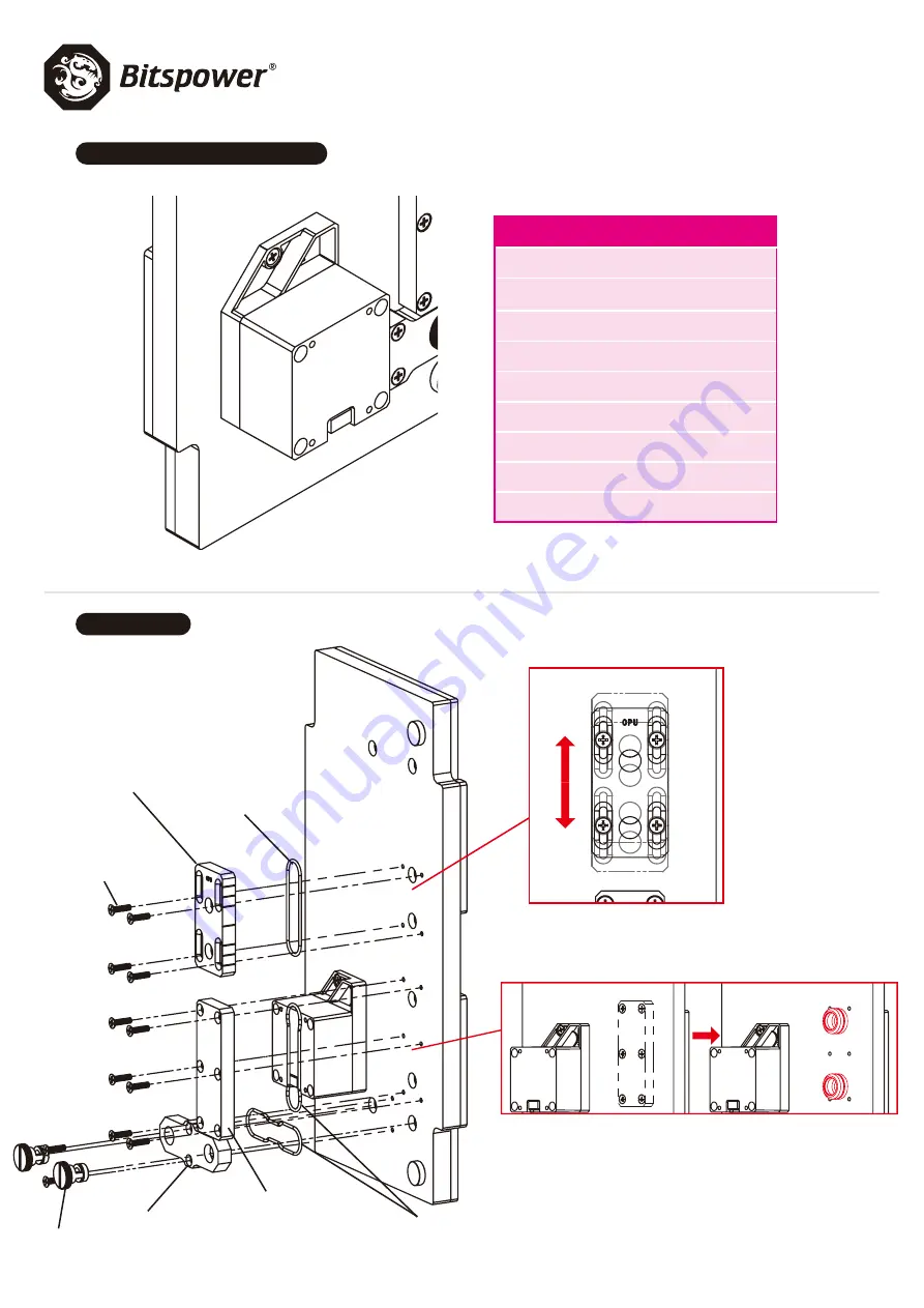 Bitspower BPTA-WDPO11DEVO-NL Instruction Manual Download Page 2