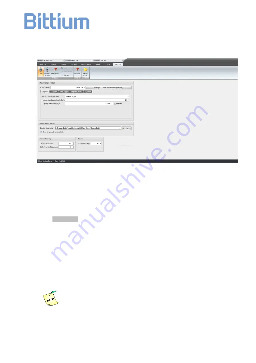 Bittium NeurOne User Manual Download Page 114