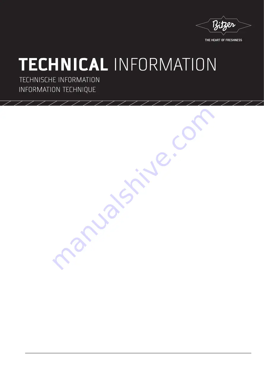 Bitzer ECOSTAR LHV5E Technical Information Download Page 1