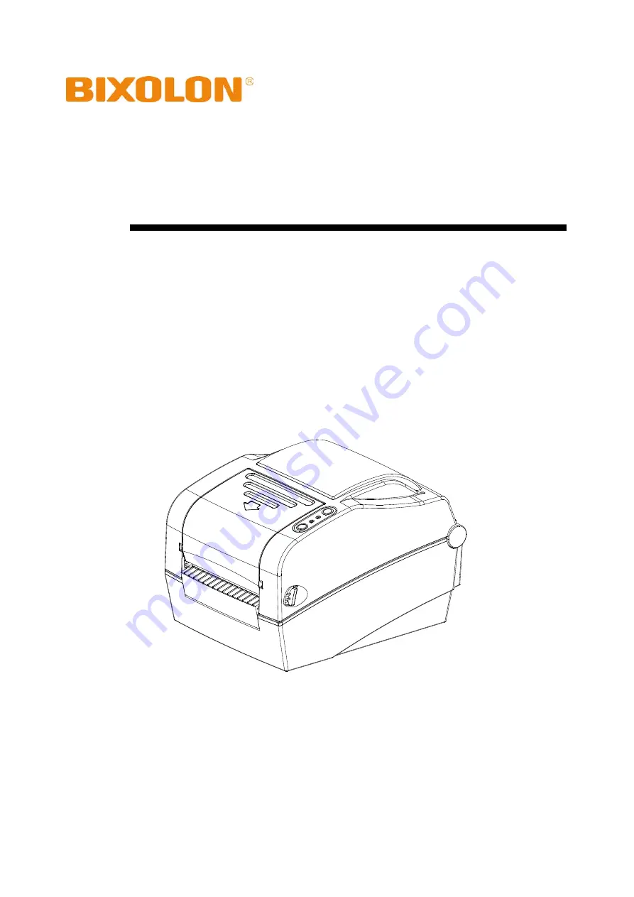 BIXOLON SLP-TX420B Скачать руководство пользователя страница 1