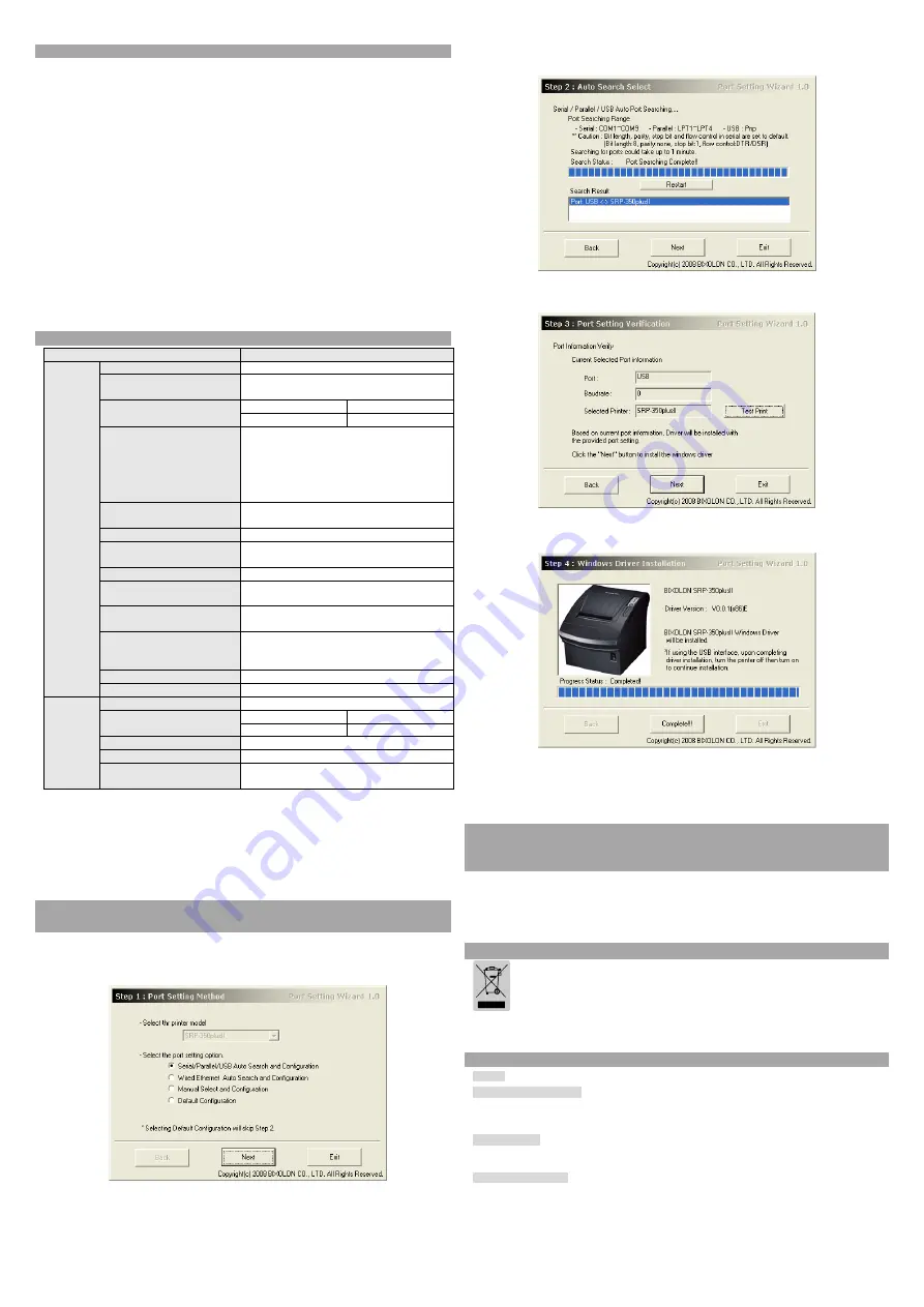 BIXOLON SRP-350plusII Installation Manual Download Page 6