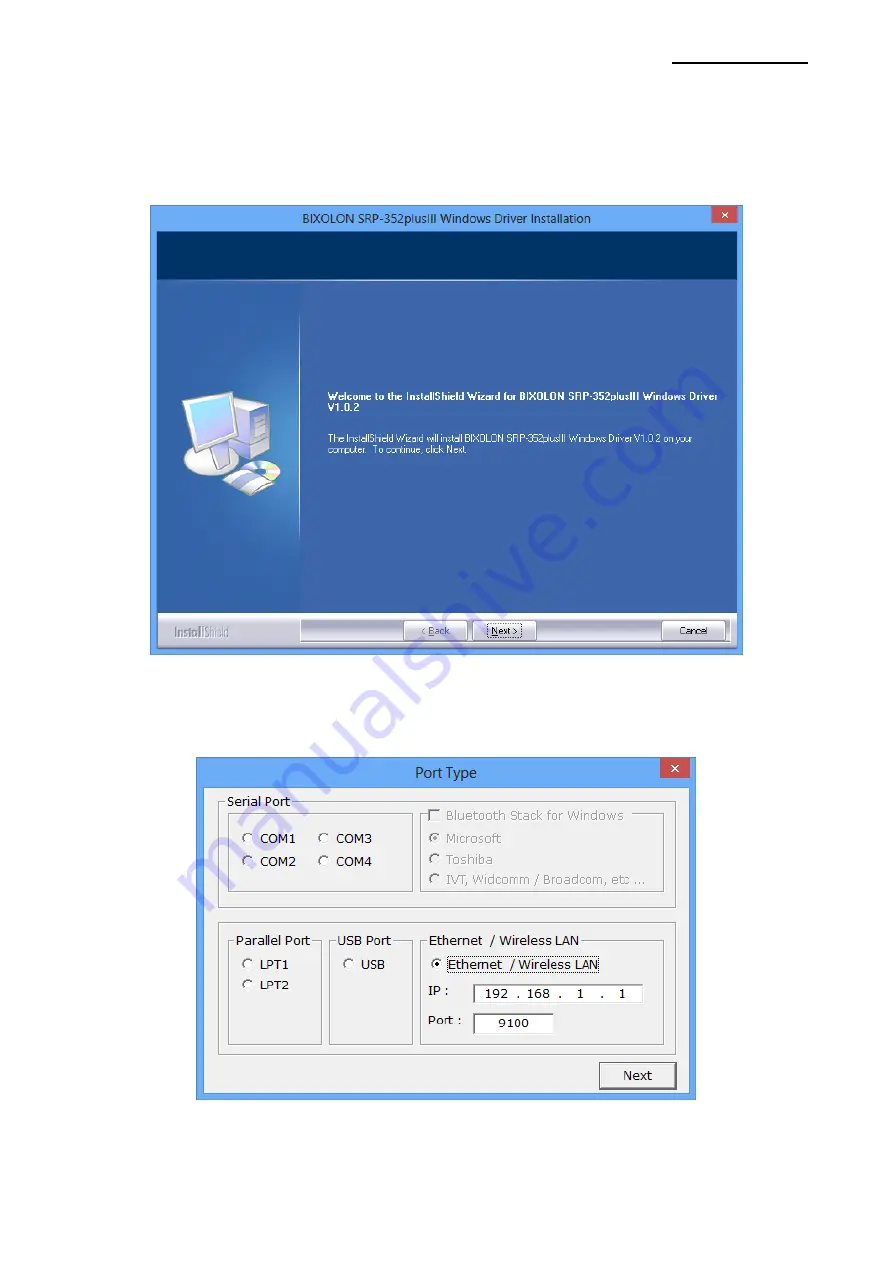 BIXOLON SRP-352plusIII Driver Manual Download Page 21