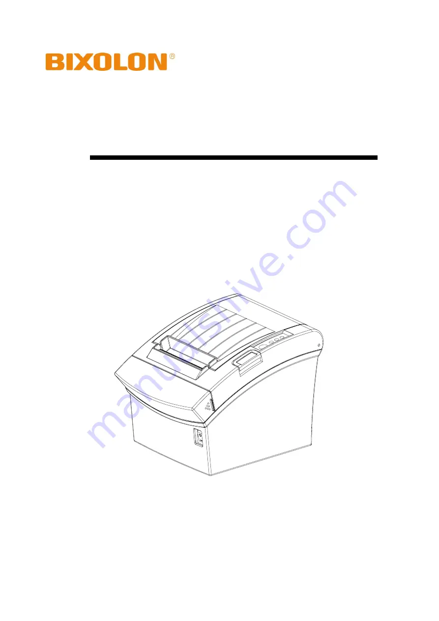 BIXOLON SRP-382 Скачать руководство пользователя страница 1