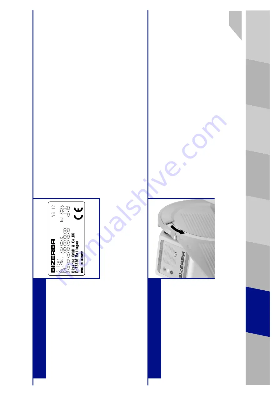 Bizerba VS 12 Operating Instructions Manual Download Page 21