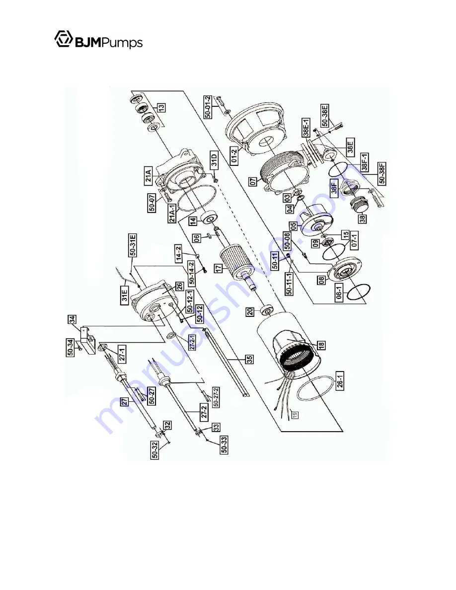 BJM Pumps FAHRENHEIT SK-F Series Installation, Operation & Maintenance Manual Download Page 44