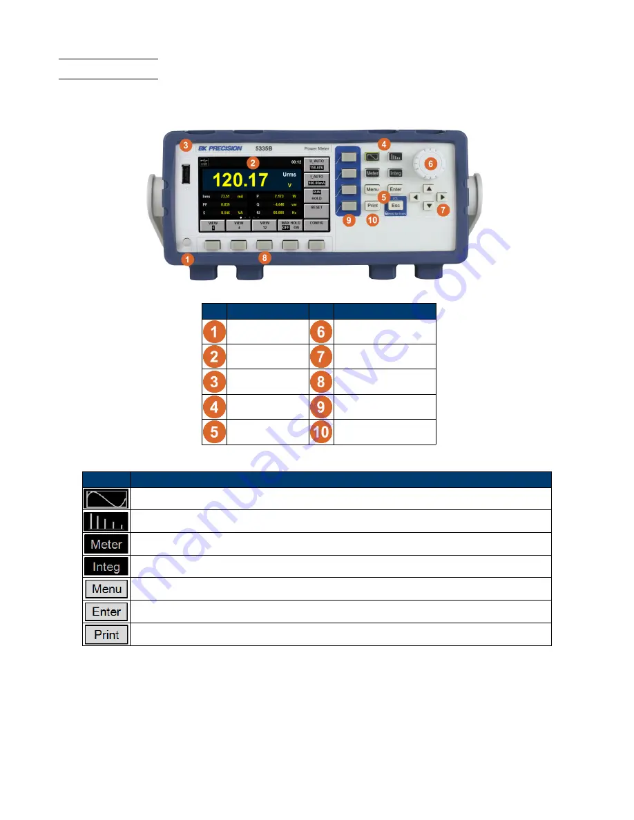 BK Precision 5335B Скачать руководство пользователя страница 10