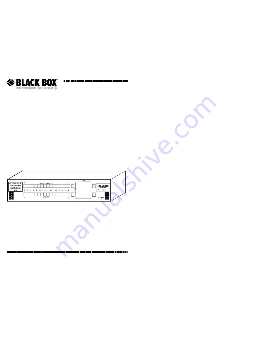 Black Box AC1051A User Manual Download Page 1