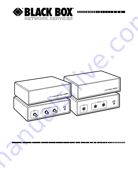 Black Box AC176A Quick Start Manual Download Page 1