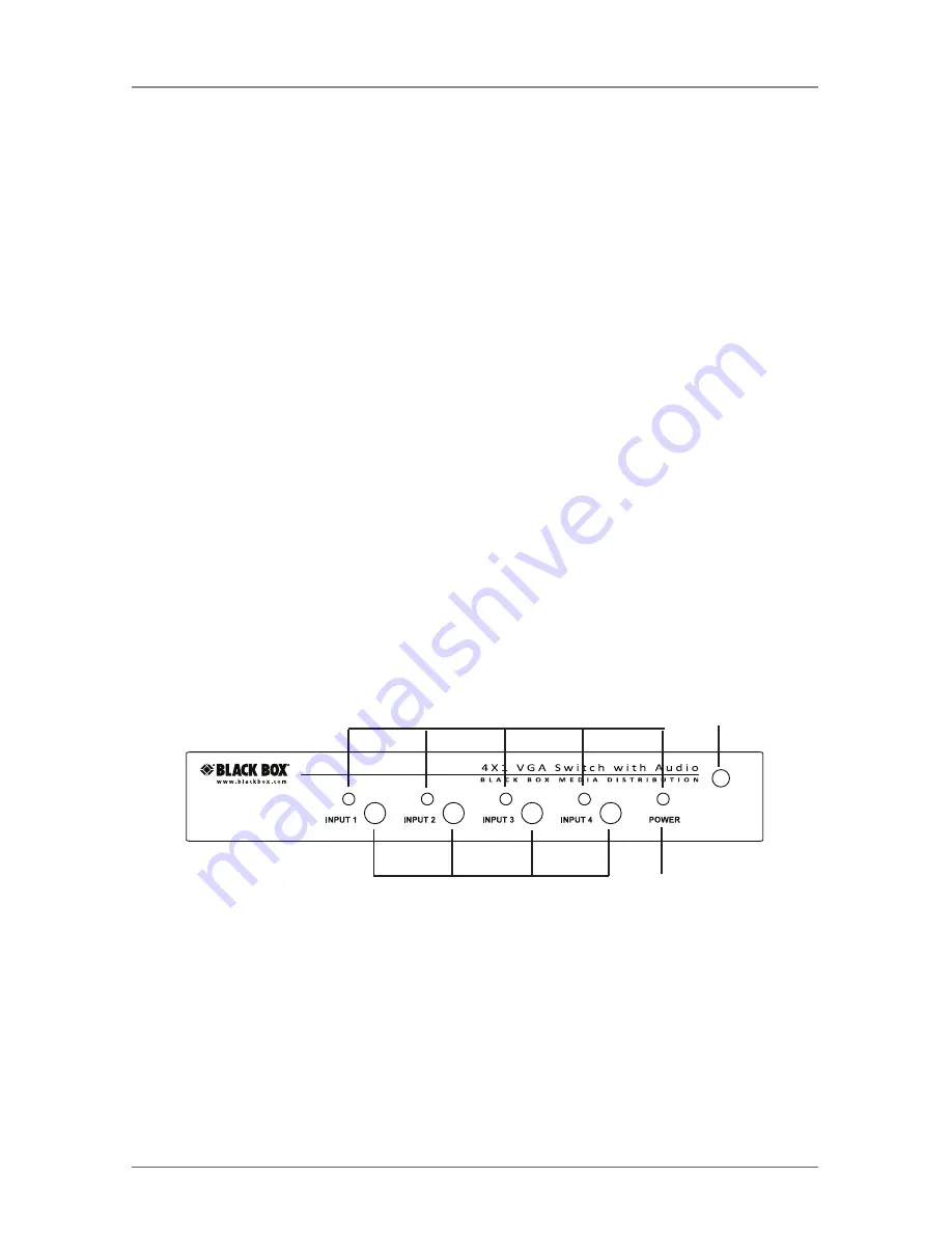 Black Box AVSW-VGA4X1A Скачать руководство пользователя страница 9