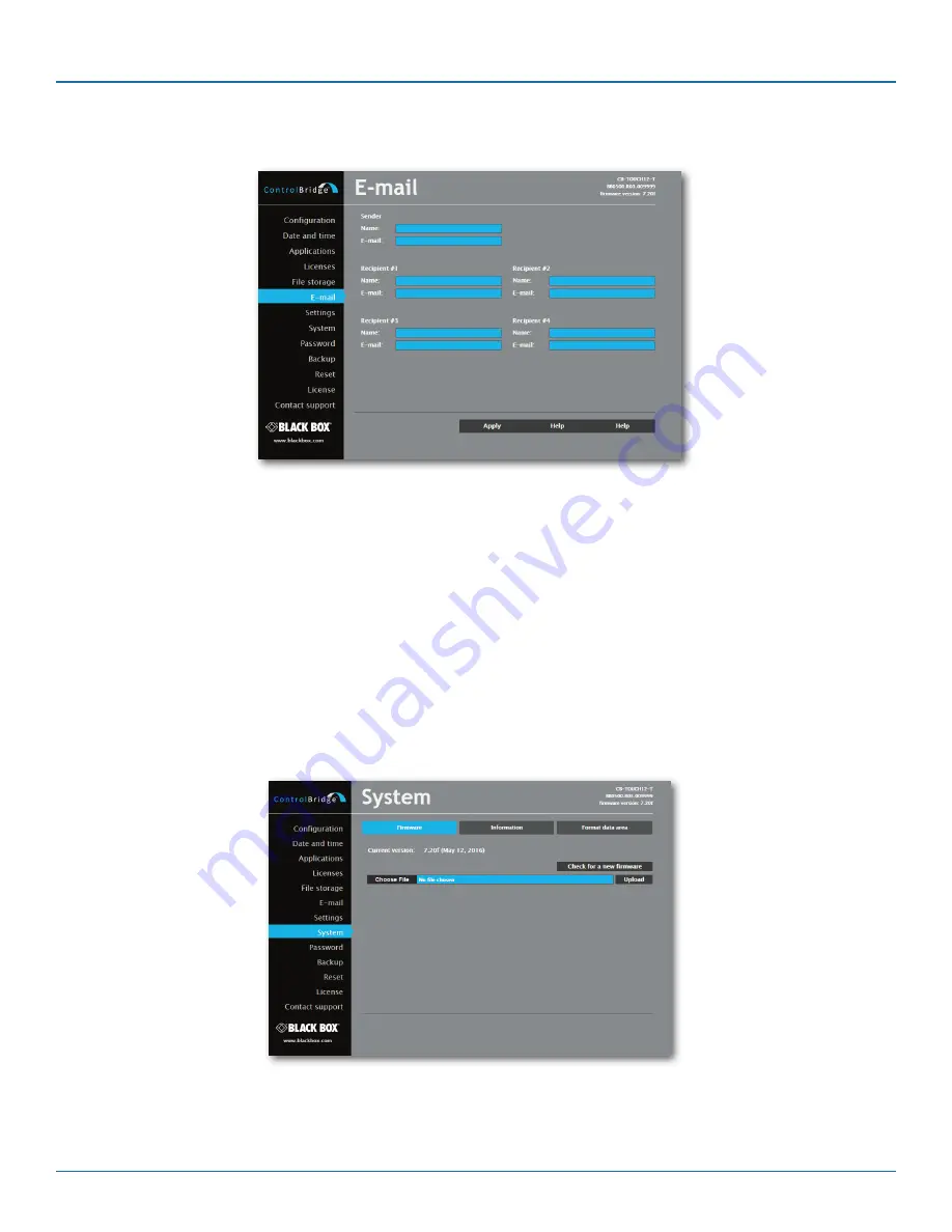 Black Box ControlBridge CB-ACC-232DCE-30 User Manual Download Page 45