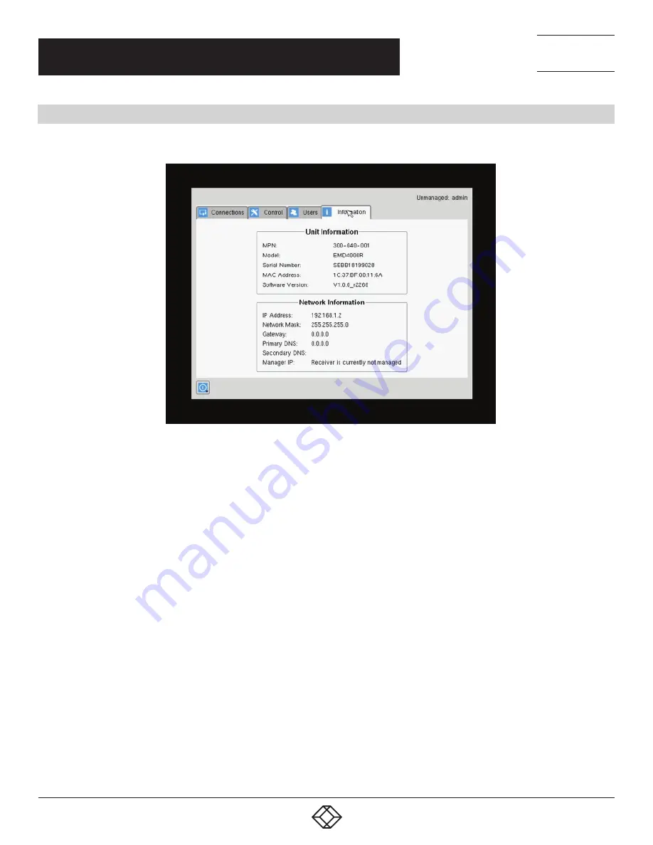 Black Box EMD4000R User Manual Download Page 38