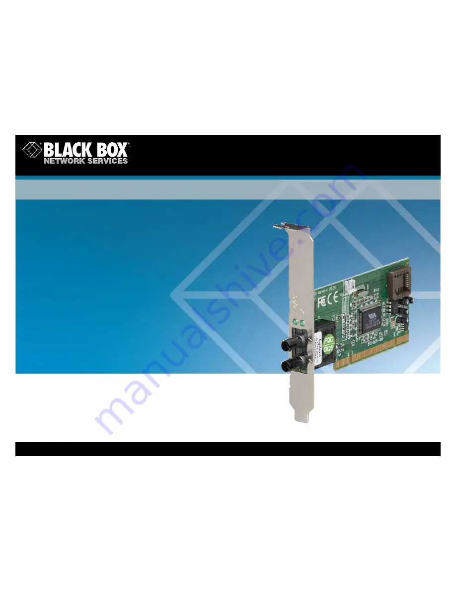 Black Box Fiber Adapters Скачать руководство пользователя страница 1