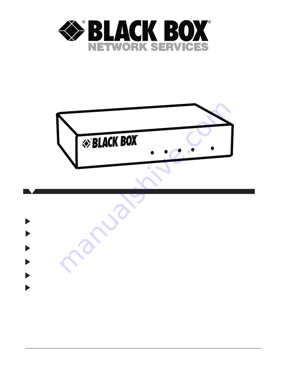 Black Box G.703/V.35 Скачать руководство пользователя страница 1