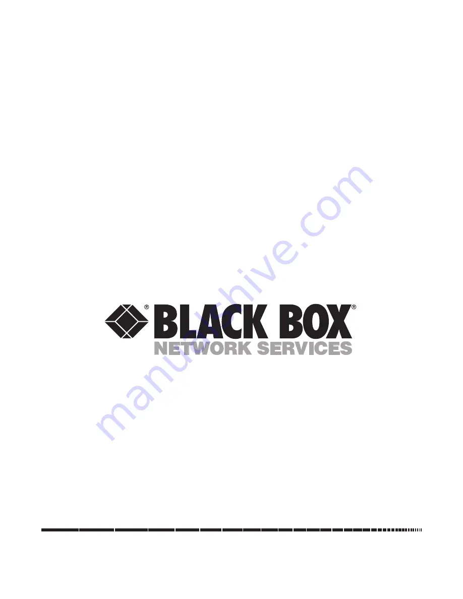 Black Box JPM260 Instructions Manual Download Page 1