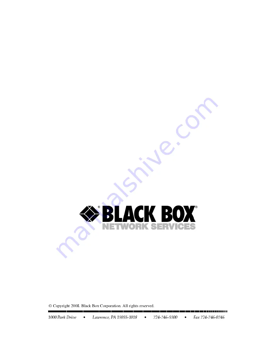 Black Box L2 Plus Manual Download Page 1