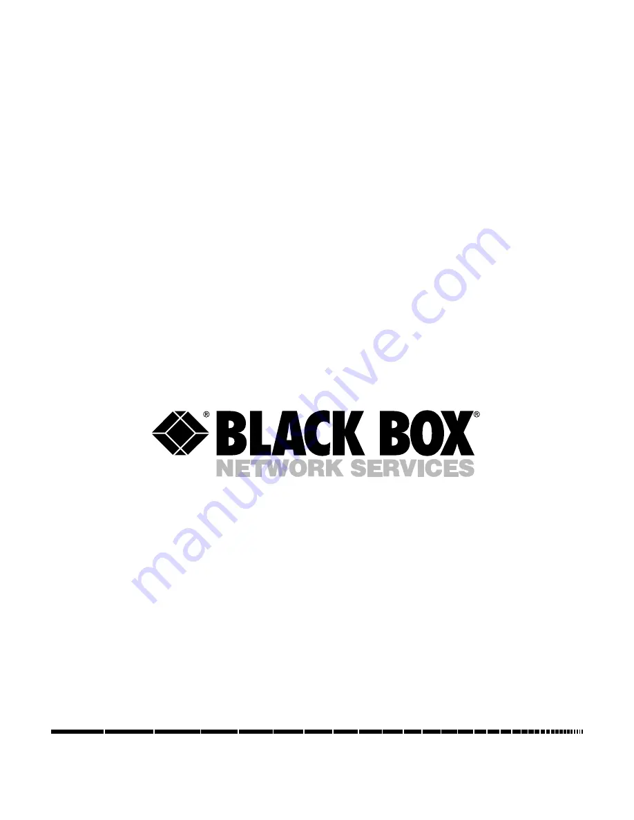 Black Box LB5000A Скачать руководство пользователя страница 1