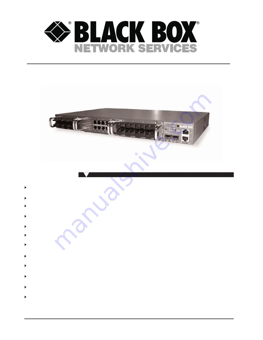 Black Box LB611A Specifications Download Page 1