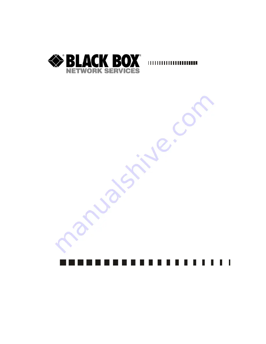 Black Box LB8418A User Manual Download Page 1